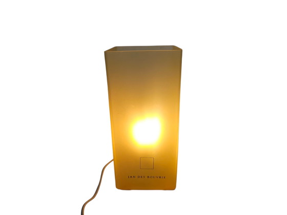 Image 1 of Dutch design - Icecubic lamp - Boxford Holland - Jan des Bouvrie - table lamp - glass - 90's