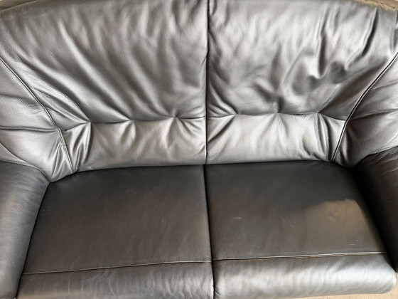 Image 1 of Divano in pelle HUKLA a 2 posti | Marchio di qualità tedesco