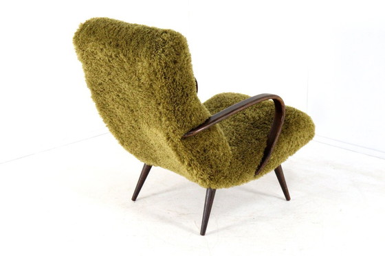 Image 1 of Vintage fauteuil Doodly gestoffeerd harig fluffy