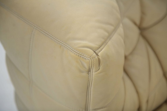 Image 1 of Kashima lounge chair in original leather by Michel Ducaroy - Ligne Roset 1980