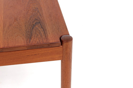 Image 1 of As New! Magnus Olesen Danish Mid - Century Teak Coffee Table / Coffee Table, Vintage Side Table with Reversible Top, 1970s