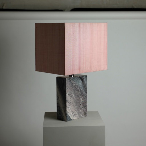 Romeo Rega Marmor Tischlampe, Italien, 1970er Jahre