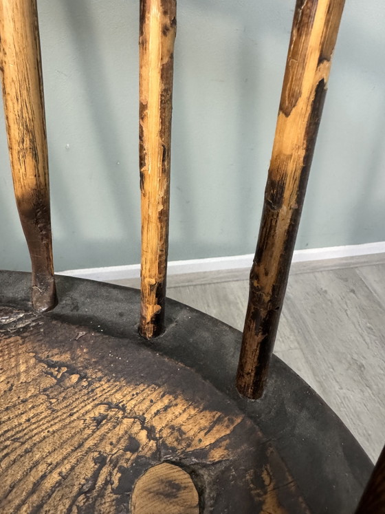 Antieke 18e Eeuws Windsor Stoel Met Armleuningen – Fauteuils, Wood (photo 10 of 14)
