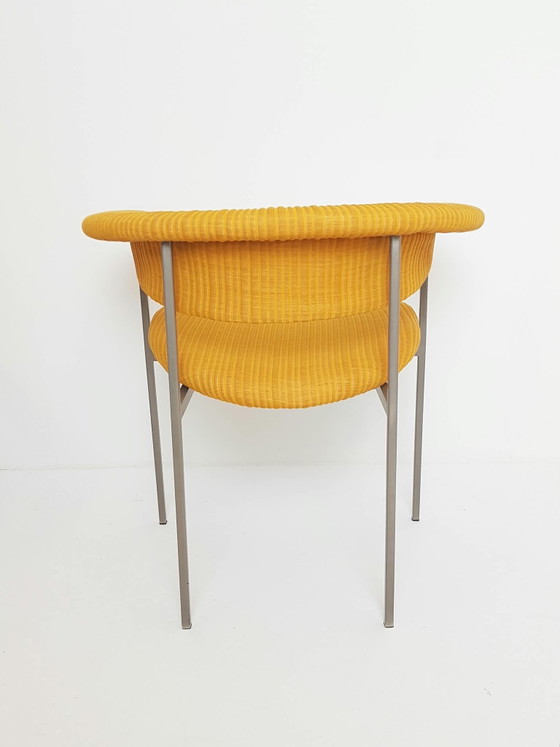 Vintage Rudolf Wolf Meander chair newly upholstered Kvadrat fabric, Armchairs, Metal, Textile, Yellow (photo 5 of 8)