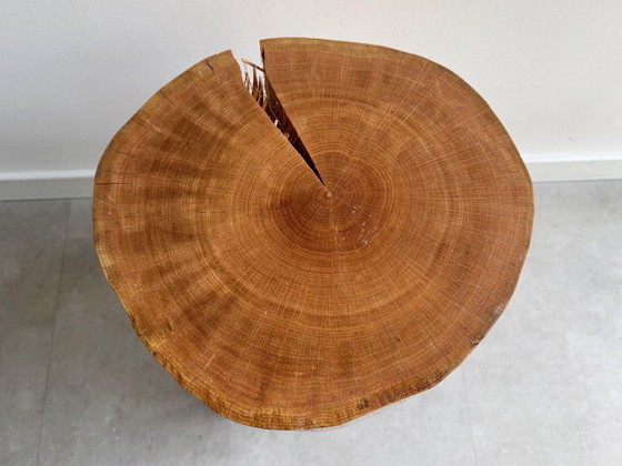 1x Mid Century Boomstam Bijzettafel – Wood (photo 5 of 6)