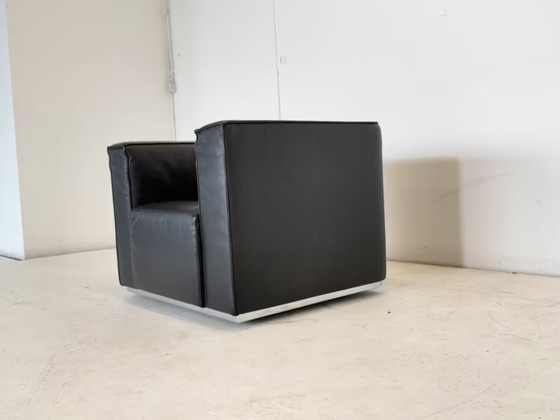 Cassina Blox Armchair Office Leather Reception Chair Design – Metal (photo 5 of 17)