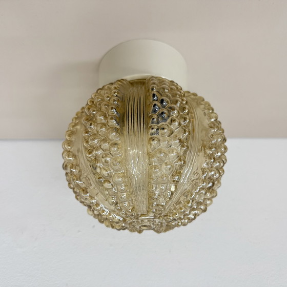 Image 1 of Vintage glass bubble ceiling lamp , 1970s