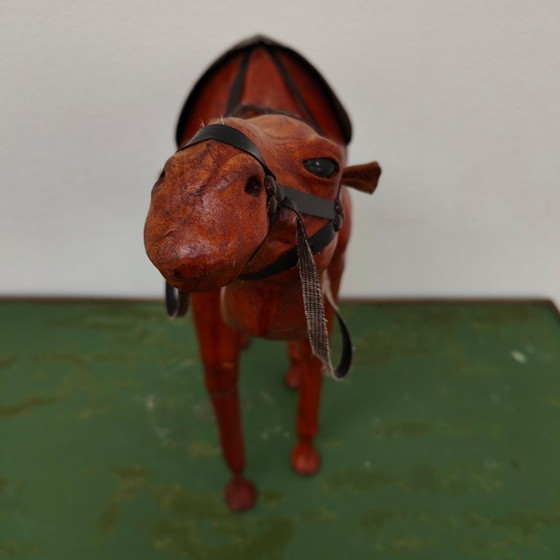 Image 1 of Vintage handmade leather Drommedaris statue