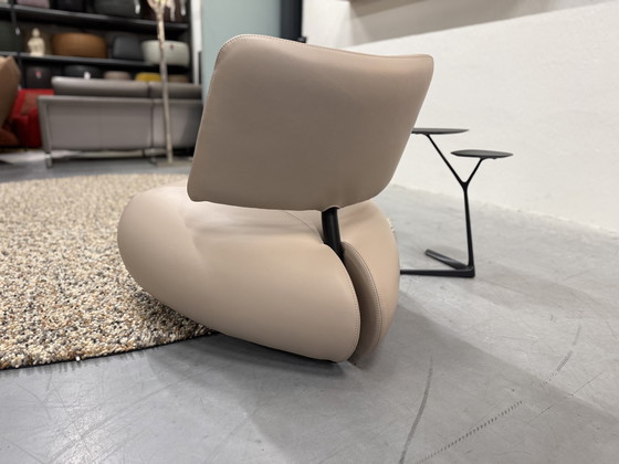 Image 1 of Leolux Pallone Pa Fauteuil Raffino Dove leer