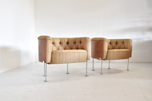 Paire de fauteuils club "310" de Trix et Robert Haussmann pour Swiss Design Collection, Suisse années 1960