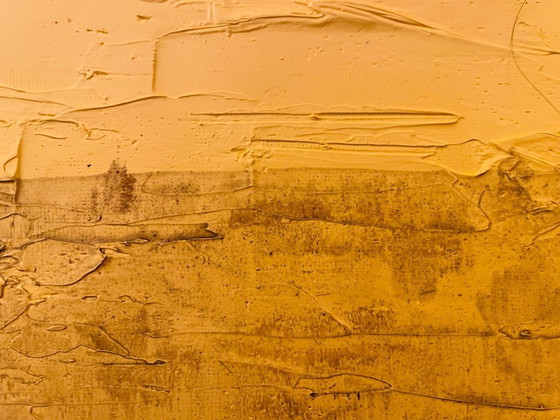 Image 1 of Oil painting on canvas, Egyptian desert landscape "Sun"