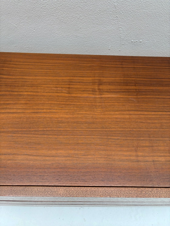 Deens designadekast, Ladekasten, Metaal, Hout, Zwart (foto 3 van 7)