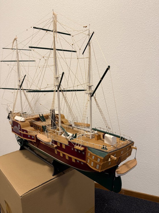 Modèle réduit de frégate à vapeur et à roues à aubes L'Orenoque – Objets déco, Textile, Wood (photo 5 of 7)