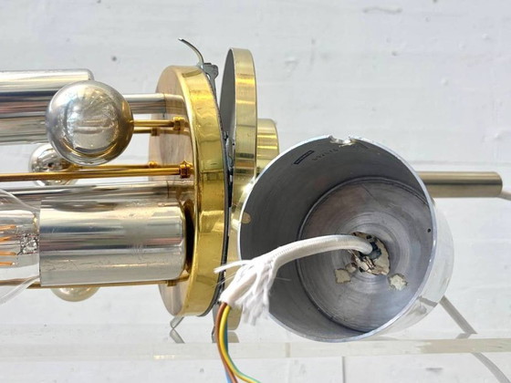 Image 1 of Space Age Sputnik hanglamp van Doria, Duitsland, jaren 70.