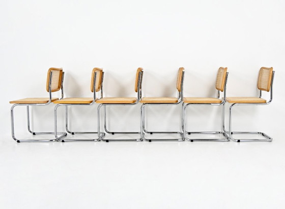 Image 1 of Dining Chairs Style B32 by Marcel Breuer, Set of 6