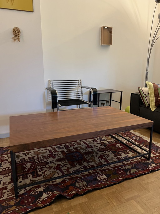 table basse en bois et métal – salontafels, Metal, Wood