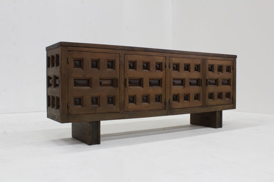 Image 1 of Vintage Spanish Brutalist sideboard dresser