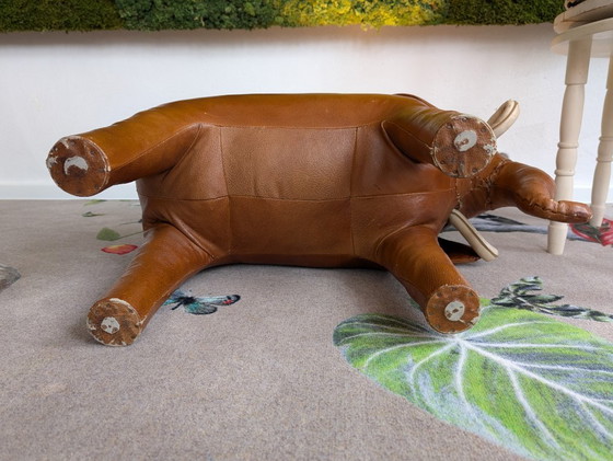 Image 1 of Poggiapiedi vintage a forma di elefante Dimitri Omersa