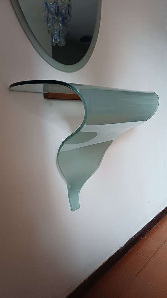 Image 1 of 🤩KONSOLE ➕️ KRISTALLSPIEGEL IM 80ER-JAHRE-SCHNITT