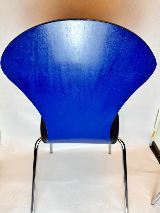 Image 1 of Set of 2 original Arne Jacobsen "Mosquito Chairs" model 3105 for Fritz Hansen (2003)