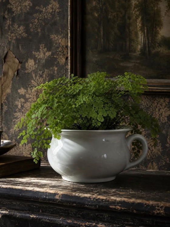 Image 1 of Vintage nachtpot van wit Limoges-porselein uit de 20e eeuw