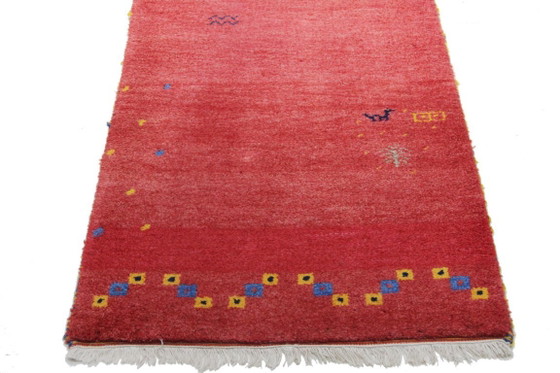 Image 1 of Origineel modern Indo Gabbeh wollen tapijt 300 x 80 cm, uitstekende staat.