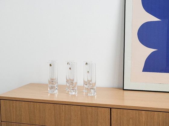 Image 1 of Set kristallen glazen, Italiaans design, jaren 70, vervaardigd door RCR Cristalleria Italiana