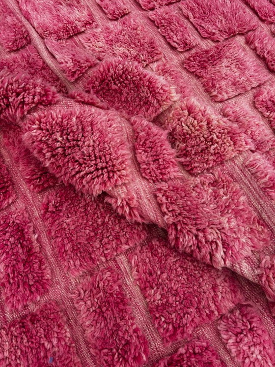 Image 1 of Moroccan Mrirt Rug Handmade Wool – Large Pink Berber Area Rug 200x320 cm