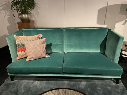 Lounge sofa in a blue fabric