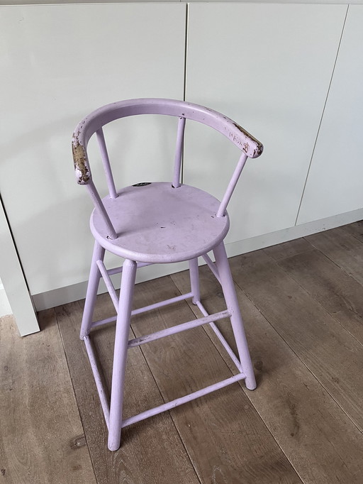 Kibofa hippe kinderstoel geverfd 