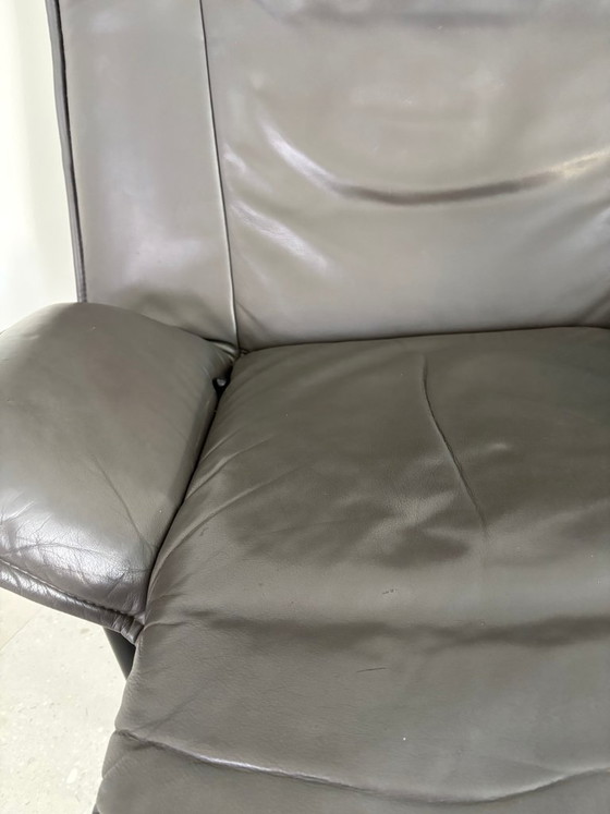 Image 1 of Cassina design chaise longue in leather