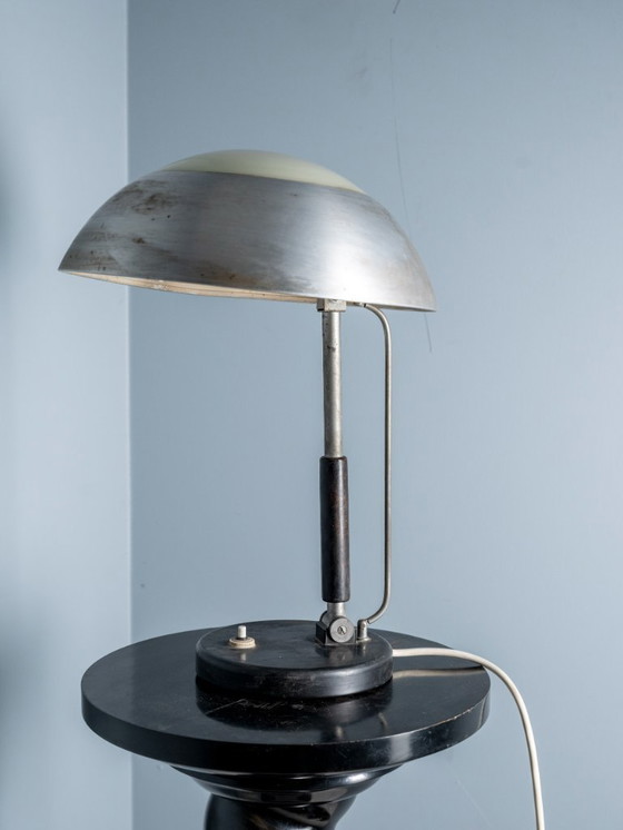 Image 1 of Lampe de Bureau Bauhaus par Karl Trabert pour G. Schanzenbach, 1930s