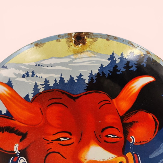 Image 1 of La Vache Qui Rit / Publicité plaque émaillée / Strasbourg