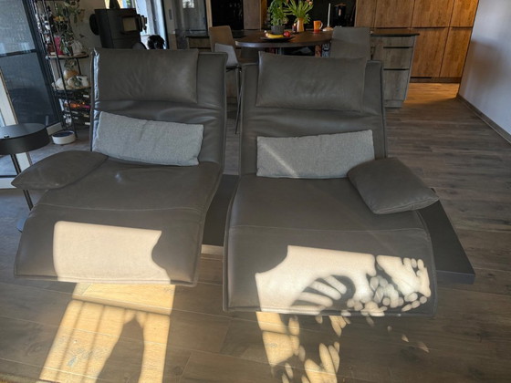 KOINOR EPOS Free Motion Designer Leather Sofa – As New – Media Station – 2 seaters (photo 5 of 5)