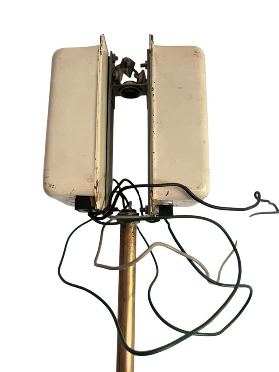 Image 1 of Kaiser & Co. (Idell) Lámpara de techo de latón industrial Art Decó/Bauhaus, años 30