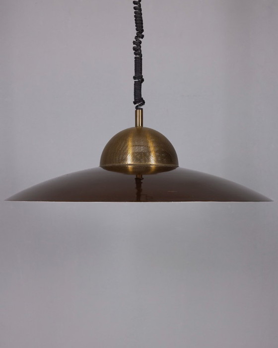 Image 1 of Lustre roulant en métal, design italien vintage des années 70