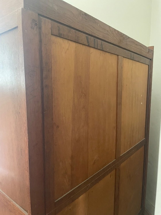 Magnifique armoire/placard à linge Art Déco ancien (années 1930) – Démontable – Wood (photo 16 of 17)