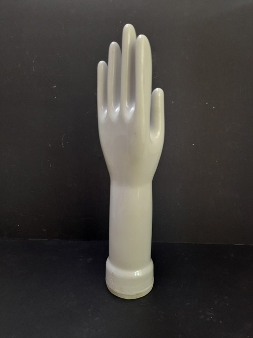 Grote keramische handvorm voor handschoenen