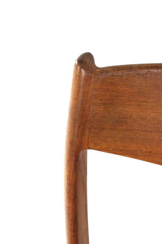 Set di 6 sedie da pranzo vintage Iversen per Glygnore, di Arne Wahl, nuove, imbottite. – Wood (photo 8 of 16)