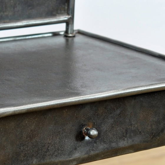 Image 1 of Set ijzeren nachtkastjes, circa 1910