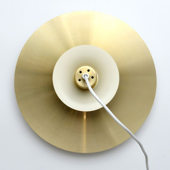 Image 1 of Lampe Frandsen dorée, Danemark années 1970