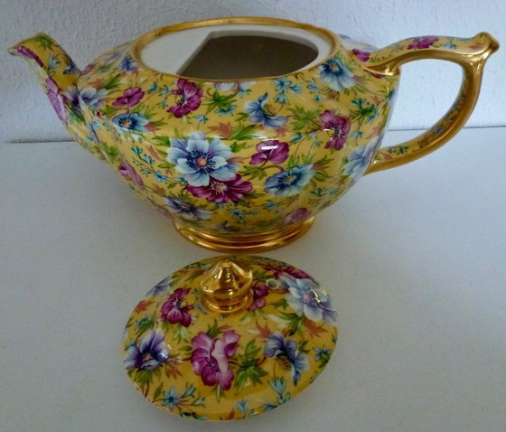 Image 1 of Sophie Chintz Sadler Teapot, Wildflowers, 6 cups, model 5111.
