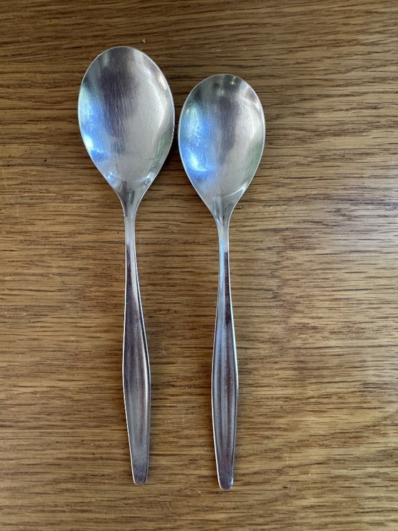 Beautiful vintage WMF Palma cutlery set (1970s, Cromargan) – Metal (photo 3 of 11)