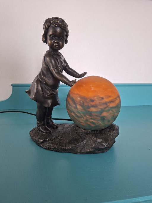 Vintage Art Nouveau tafellamp