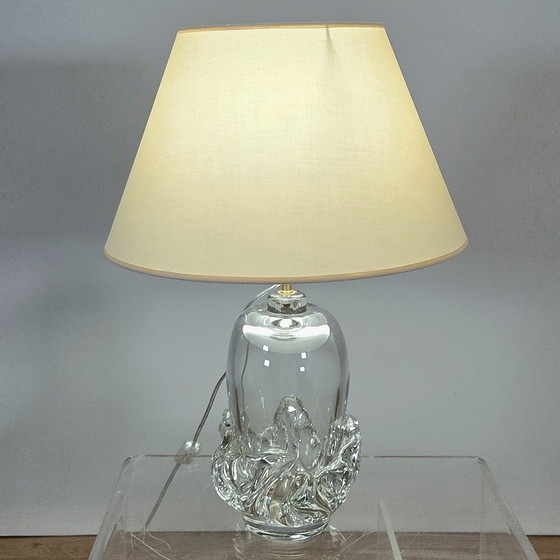 Image 1 of Daum Frankrijk, paar Sirius kristallen lampen, model gemaakt in 1952