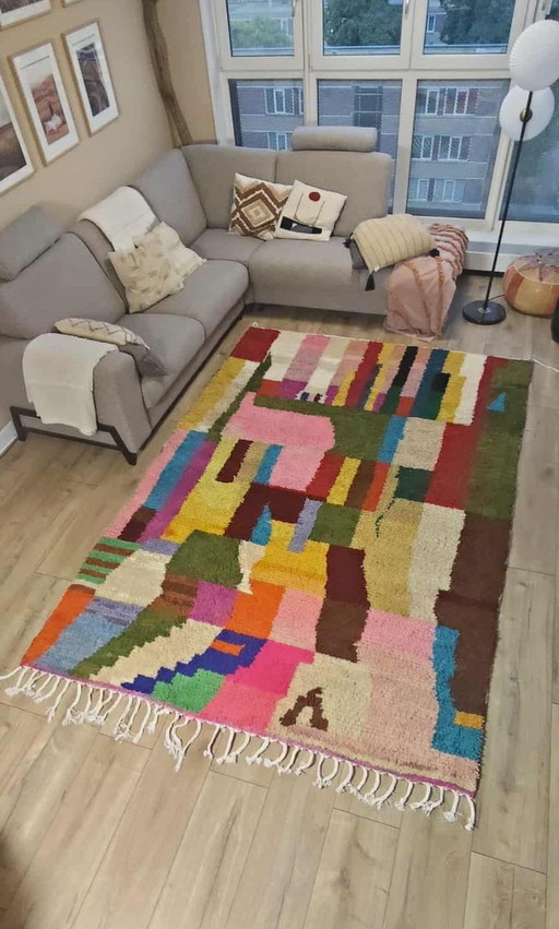 Berber carpet 295 x 200 Boho new wool rug Moroccan