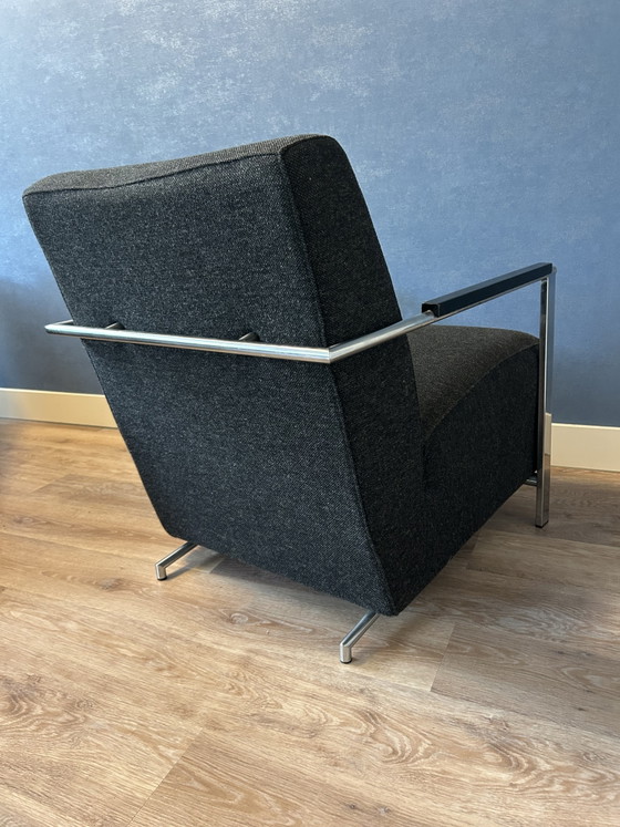 Two Identical Harvink Alowa Design Chairs in Very Good Condition – Armchairs, Metal, Textile (photo 3 of 5)
