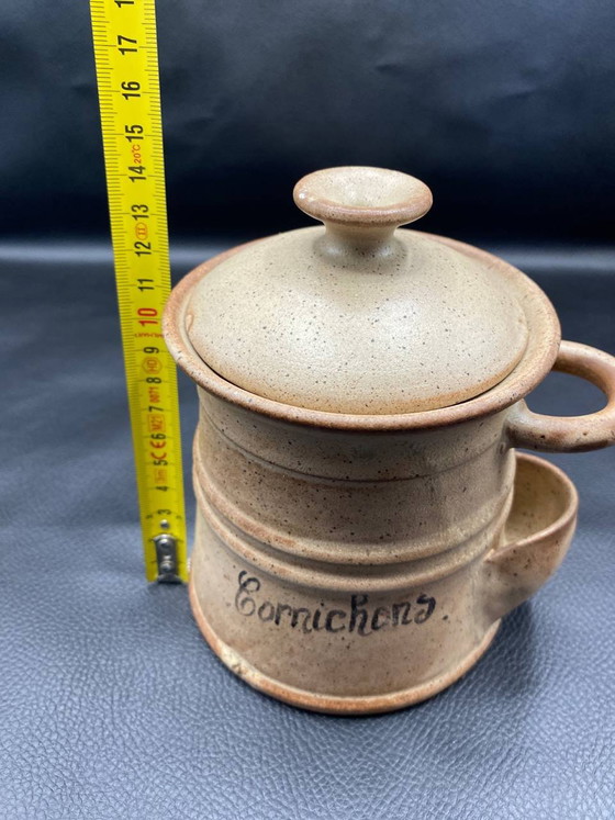 Handmade Vallauris Stoneware Pickle Crock with Side Spigot – Crockery, Rustic (photo 5 of 5)