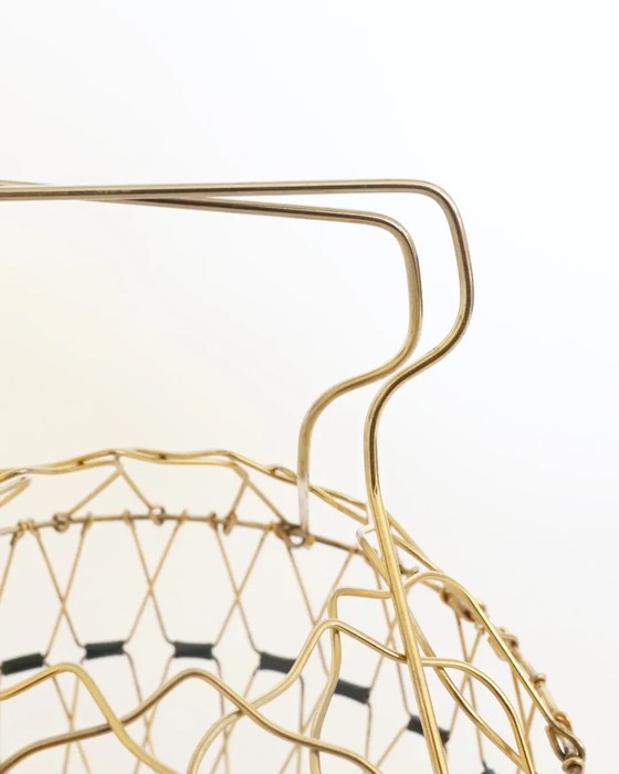 Image 1 of Set vintage di cestini in ottone francese