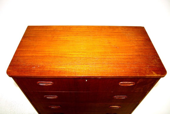 Commode en Teck, Suède, 1950s, Scandinavian (photo 3 sur 10)